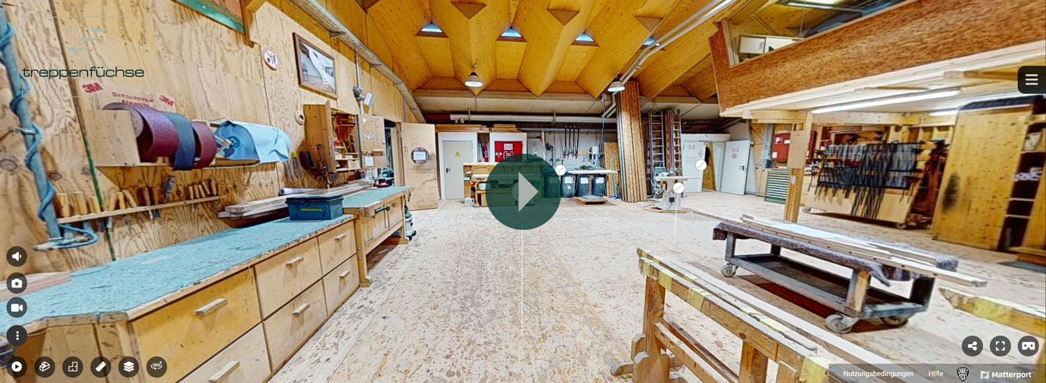 Treppenbau Werkstatt | Virtueller Rundgang